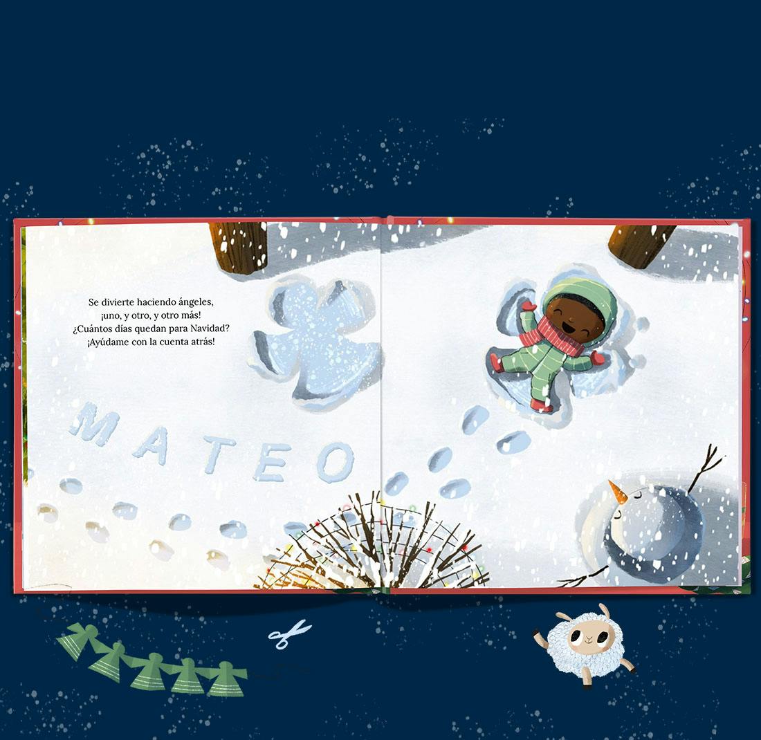 Adorable niña Bebé Niños Navidad Tarjeta Personalizada Adorable niña Bebé Niños Navidad Tarjeta Personalizada